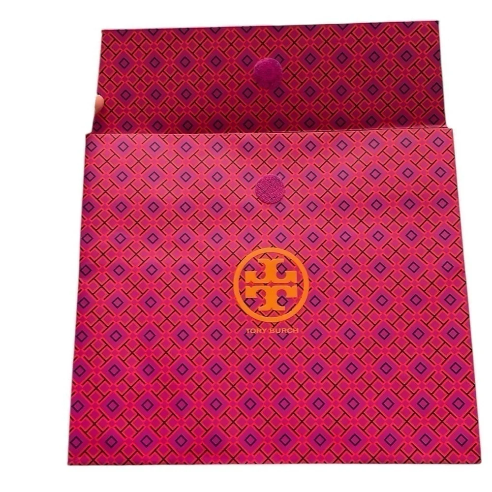 Tory Burch Purple & Orange Gift Bag